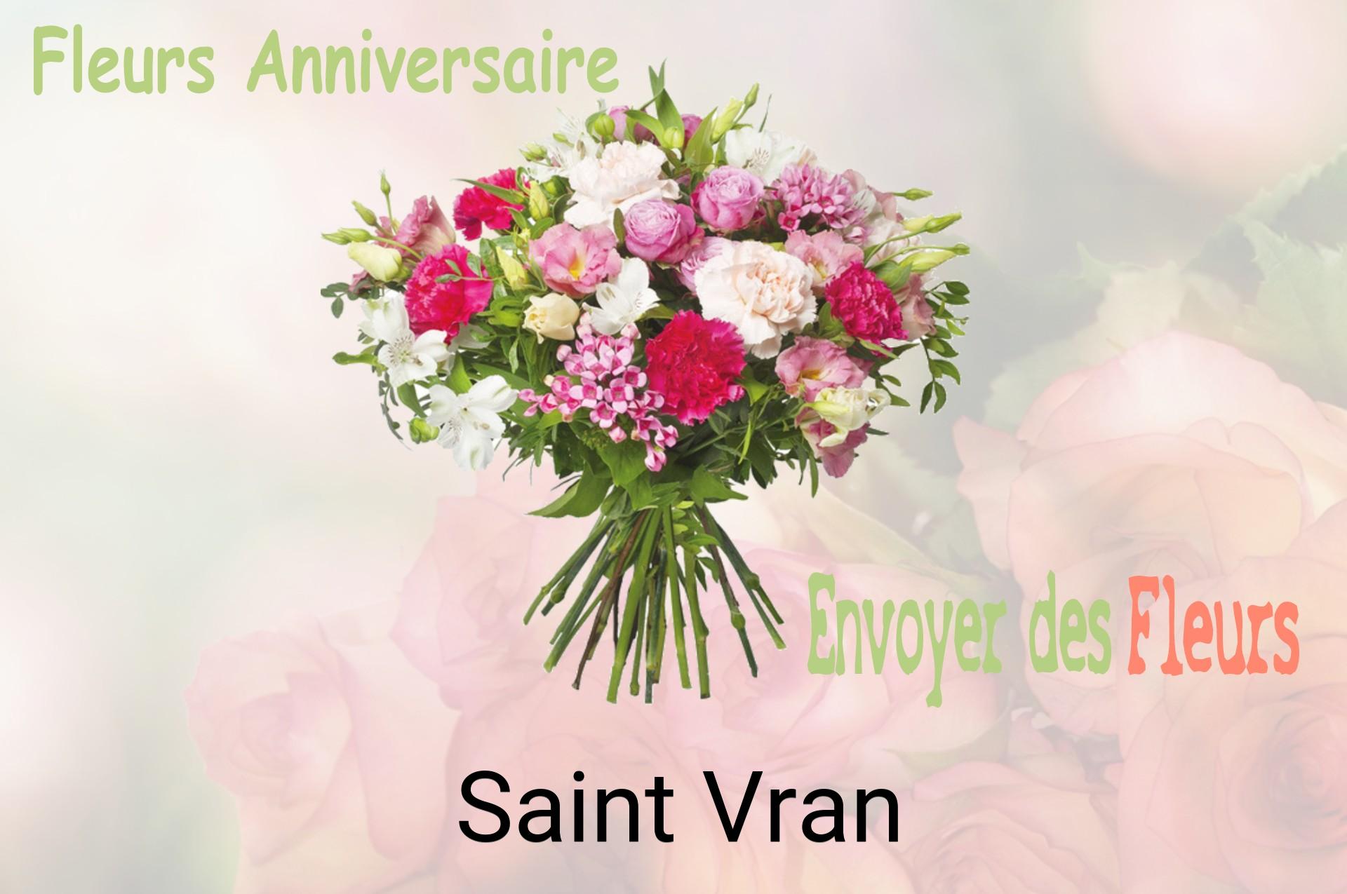 Bouquet de fleurs d’anniversaire livré à Saint-Vran