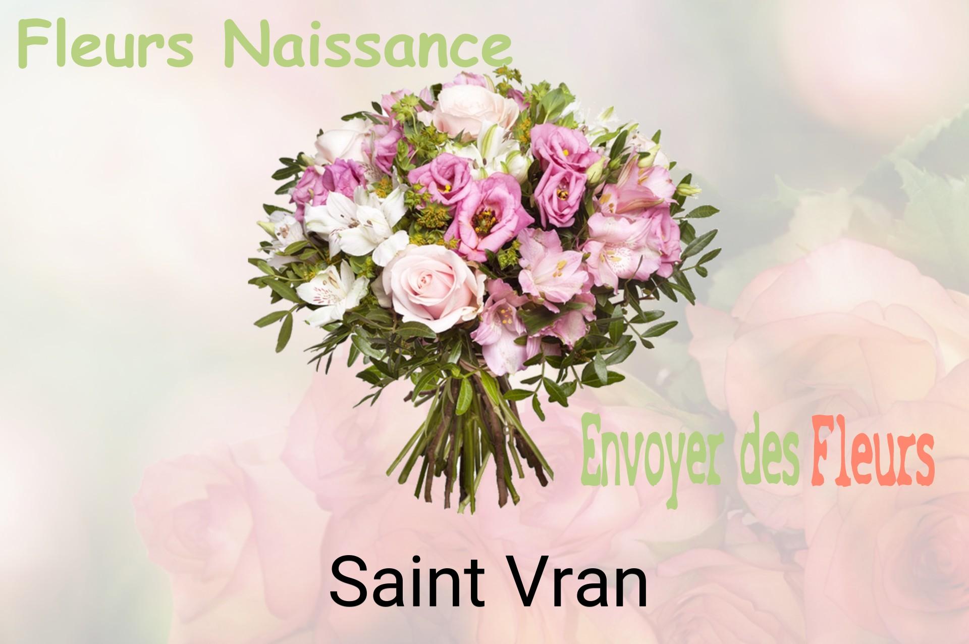 Bouquet de fleurs de naissance livré à Saint-Vran